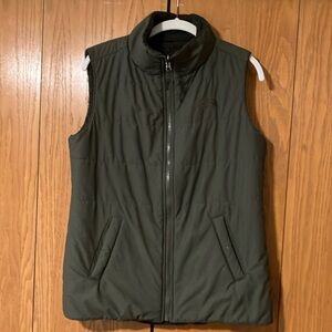 The North Face Olive Green Puffer Vest